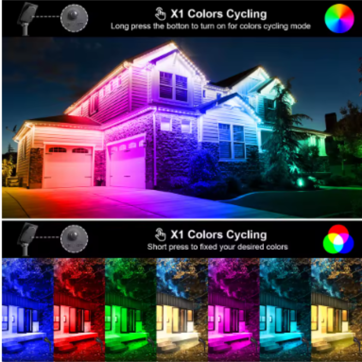 Miniatura 2 de Luz Solar LED RGB